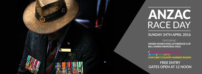 Pinjarra Trots - Lest we forget ... Come down to Pinjarra Paceway for ...