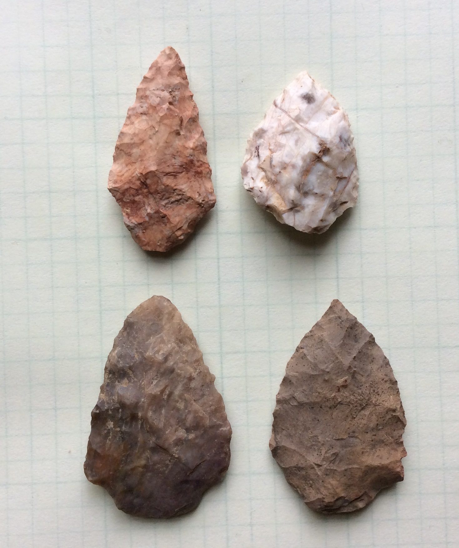 Alabama - A sample of Morrow Mountain points from Alabama. This type of ...