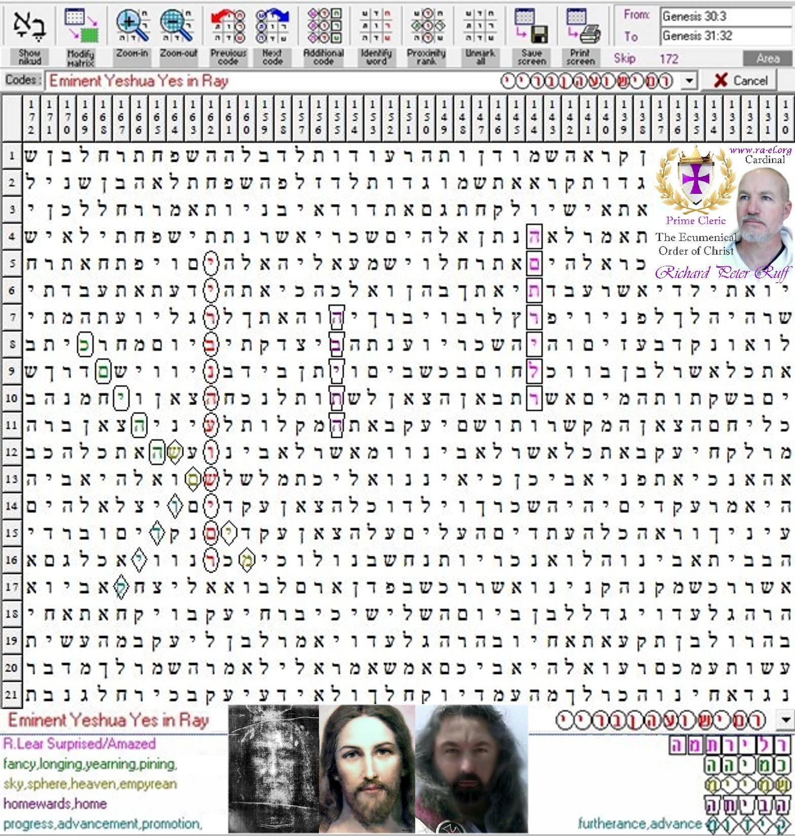 Torah Codes / Bible Codes | EMINENT YESHUA YES IN RAY