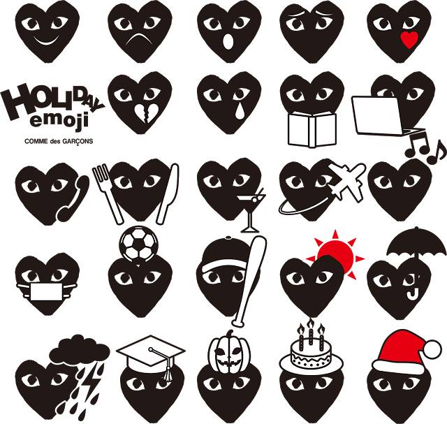 Club - COMME DES GARÇONS HOLIDAY EMOJI COLLECTION. Coming soon