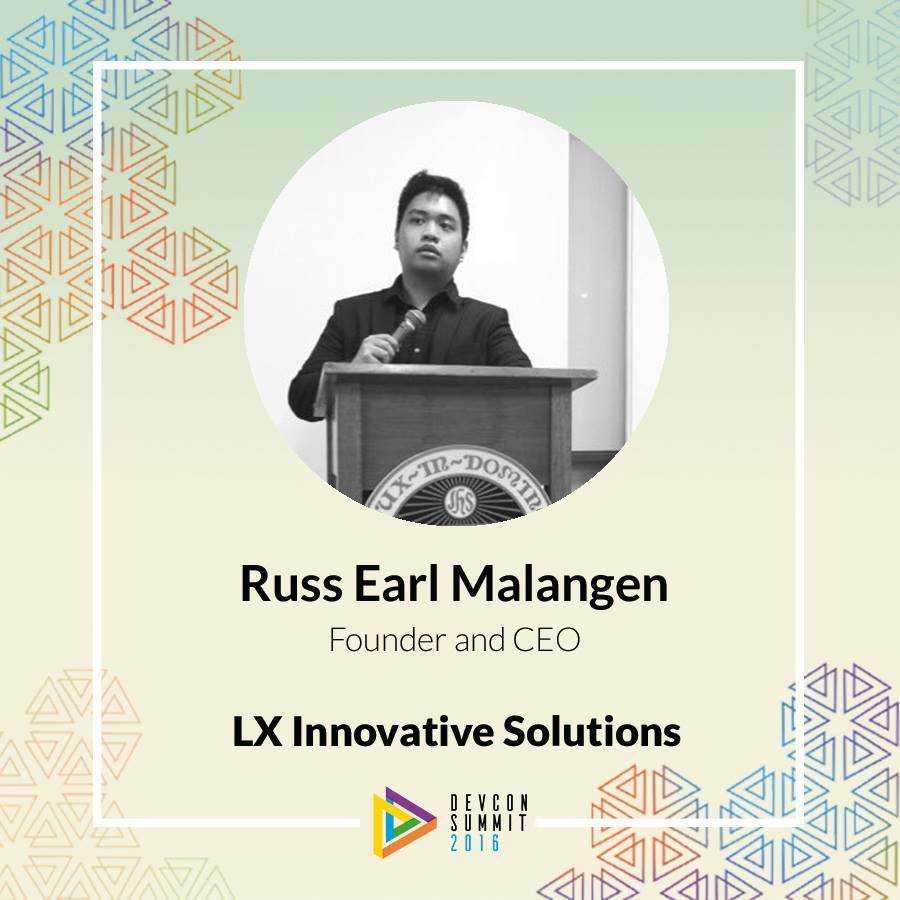 Russ Earl Malangen is the Founder/CEO... - DEVCON Philippines | Facebook