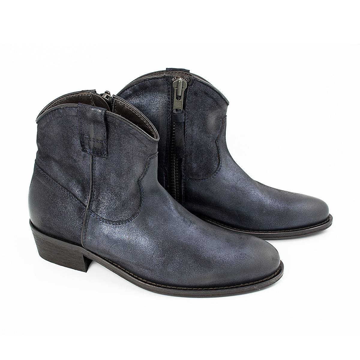 Bottes Lama Peach 'Cayman Bovver' - Taille 38 (UK 5) En Cuir Noir - Talon Bas - Occasion