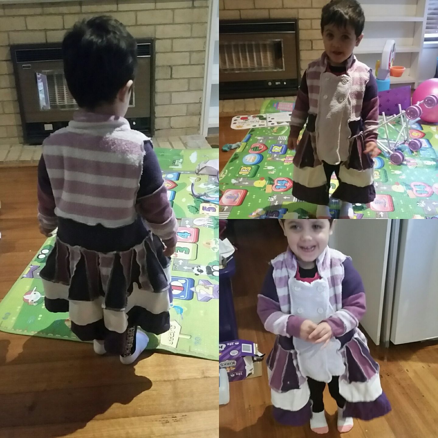 My turn ... daughter modelling my Priestess coat as she is far 