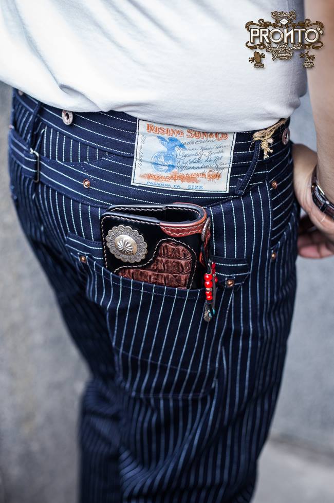 Pronto Denim - Rising Sun Blacksmith Striped Ticking...
