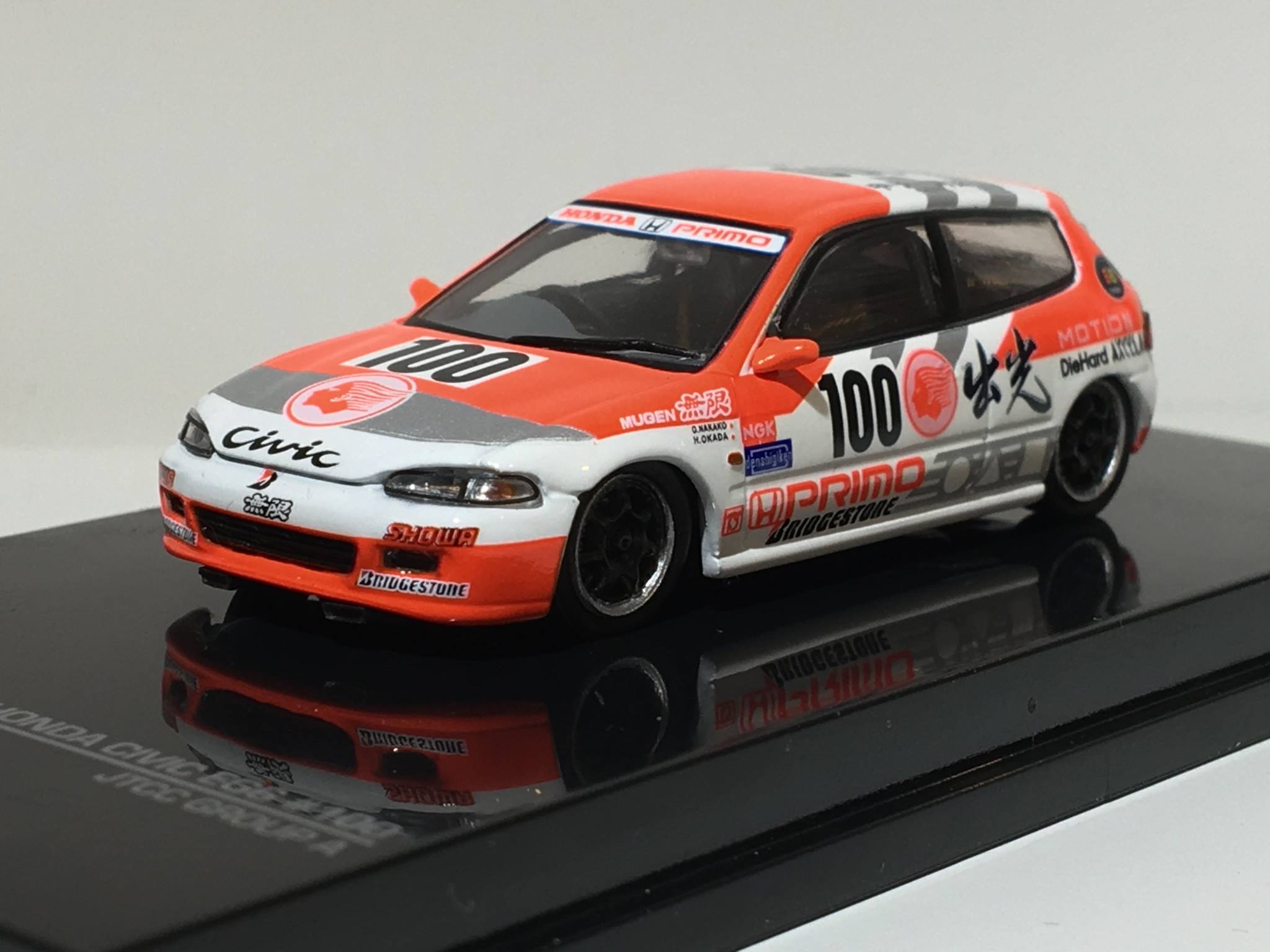 1/64 scale Honda Civic EG6 #100 Idemitsu Motion JTCC first sample