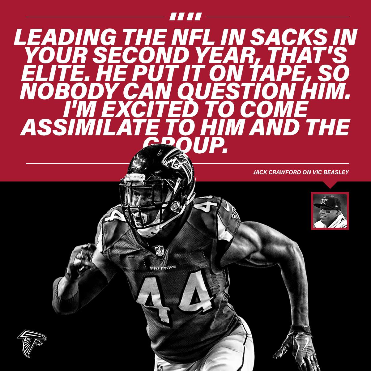 Go Falcons - New Falcon Jack Crawford had high praise for...