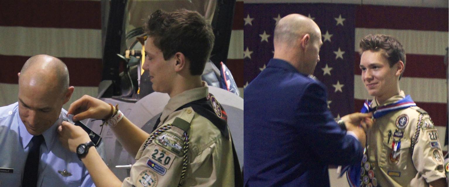 419th - One ceremony, one symbol, two very different promotions. Col ...