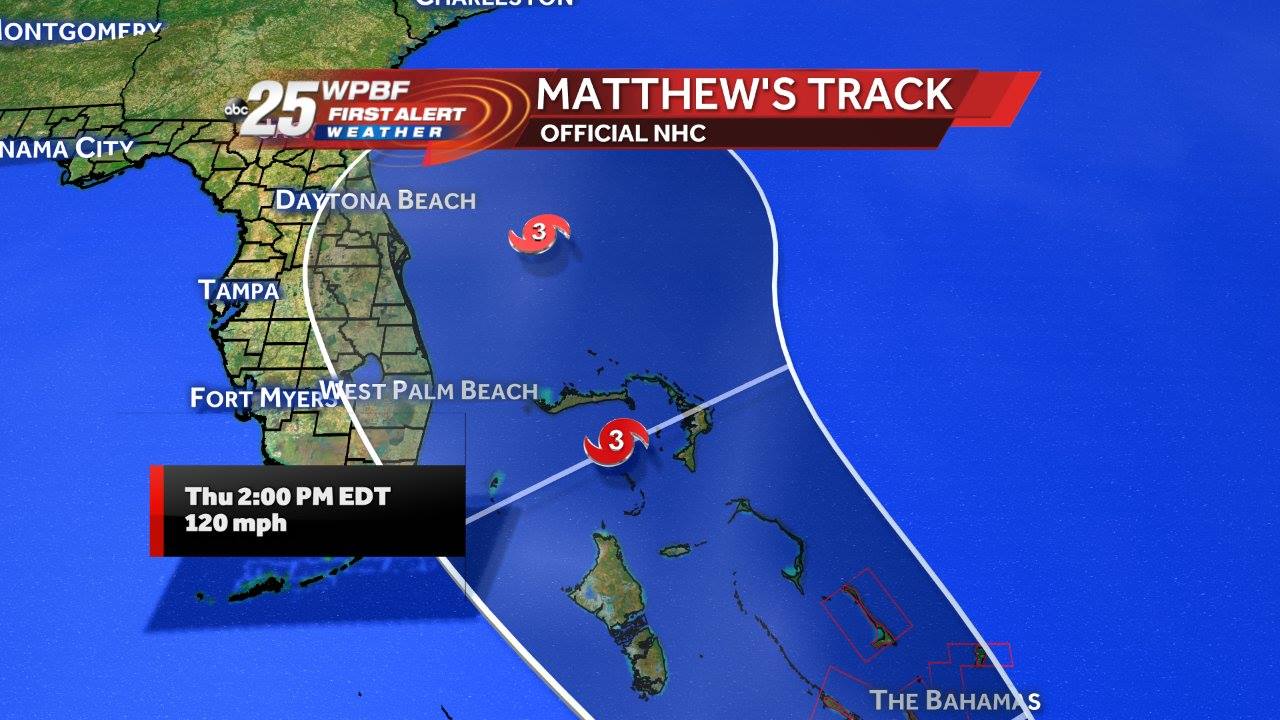 WPBF 25 News - NEW ADVISORY: South Florida is back in the projected ...