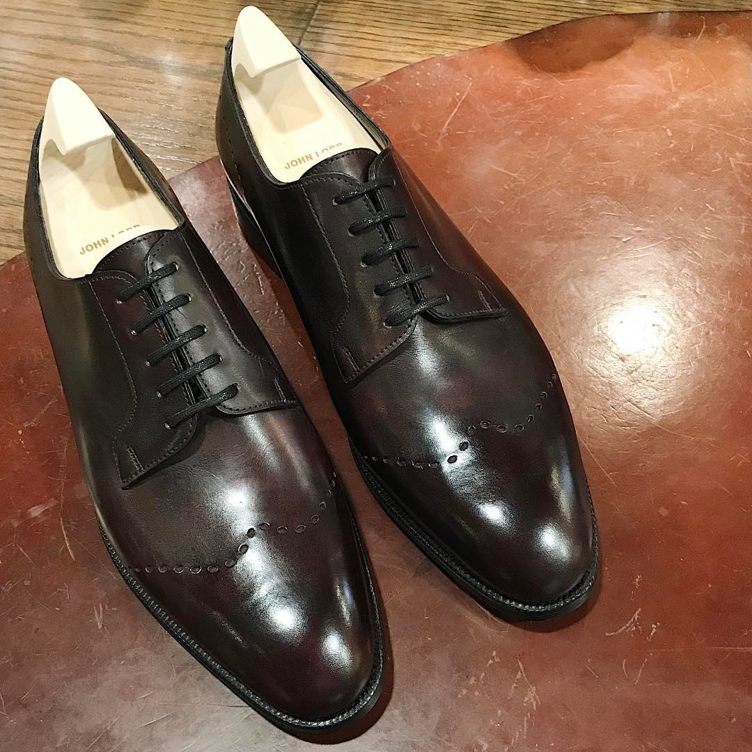 One of our favorite archival John Lobb models, the Welford in plum