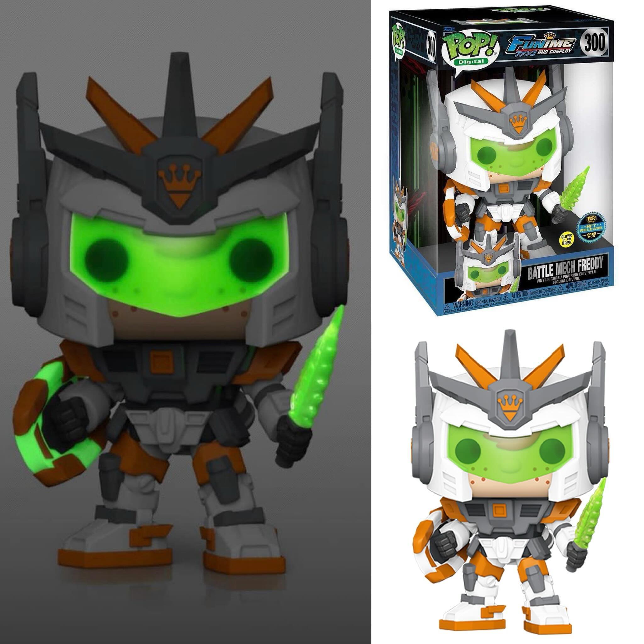 Glam shot look at Funime Mythic Pack exclusive 10” Battle Mech  display picture 1