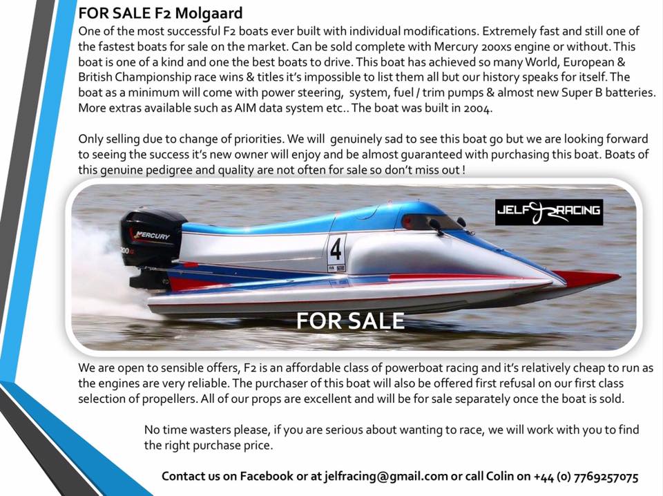 FOR SALE F2 Molgaard One of the most... - Jelf Racing Team | Facebook