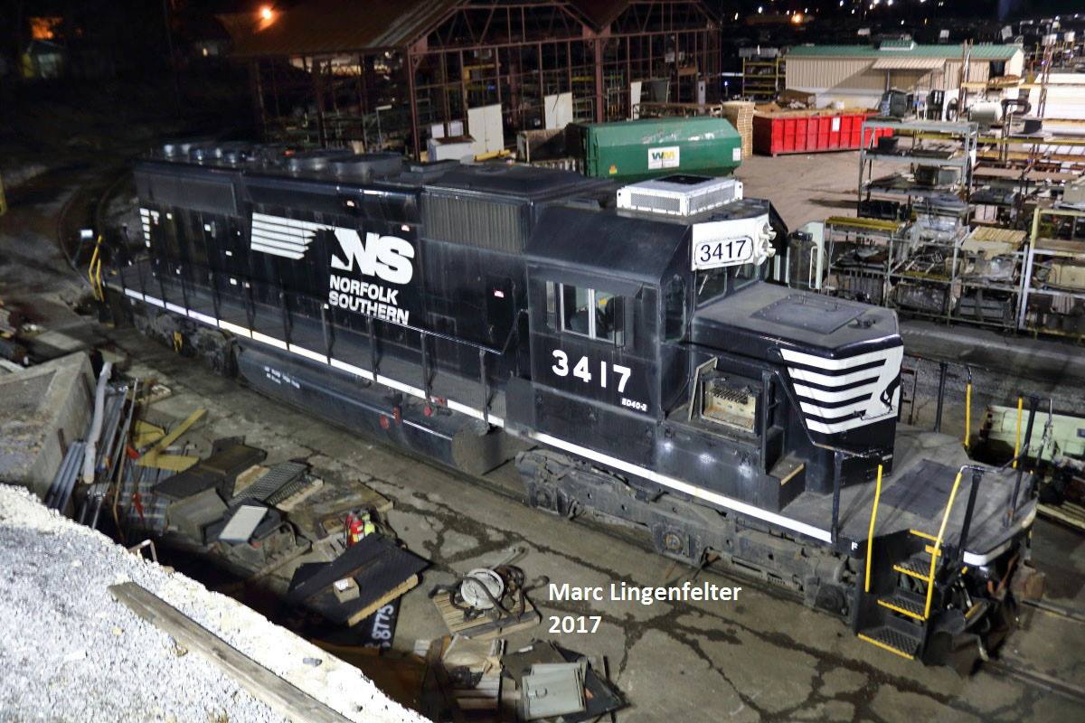 NS 3417 - A Last Look. As reported last week, NS SD40-2 3417