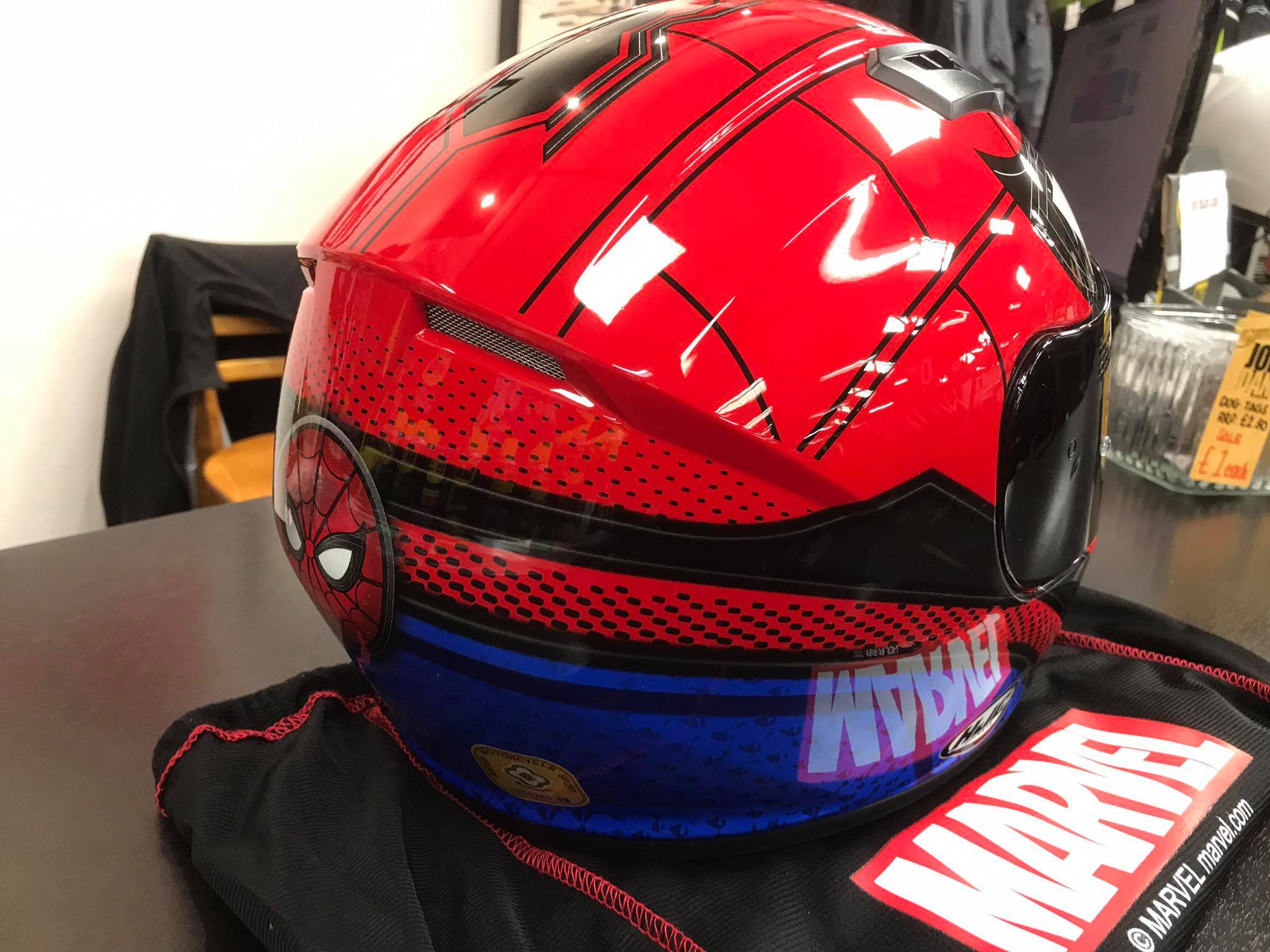 HJC CS-15 Spider-Man Homecoming helmet just arrived. £149.99 for