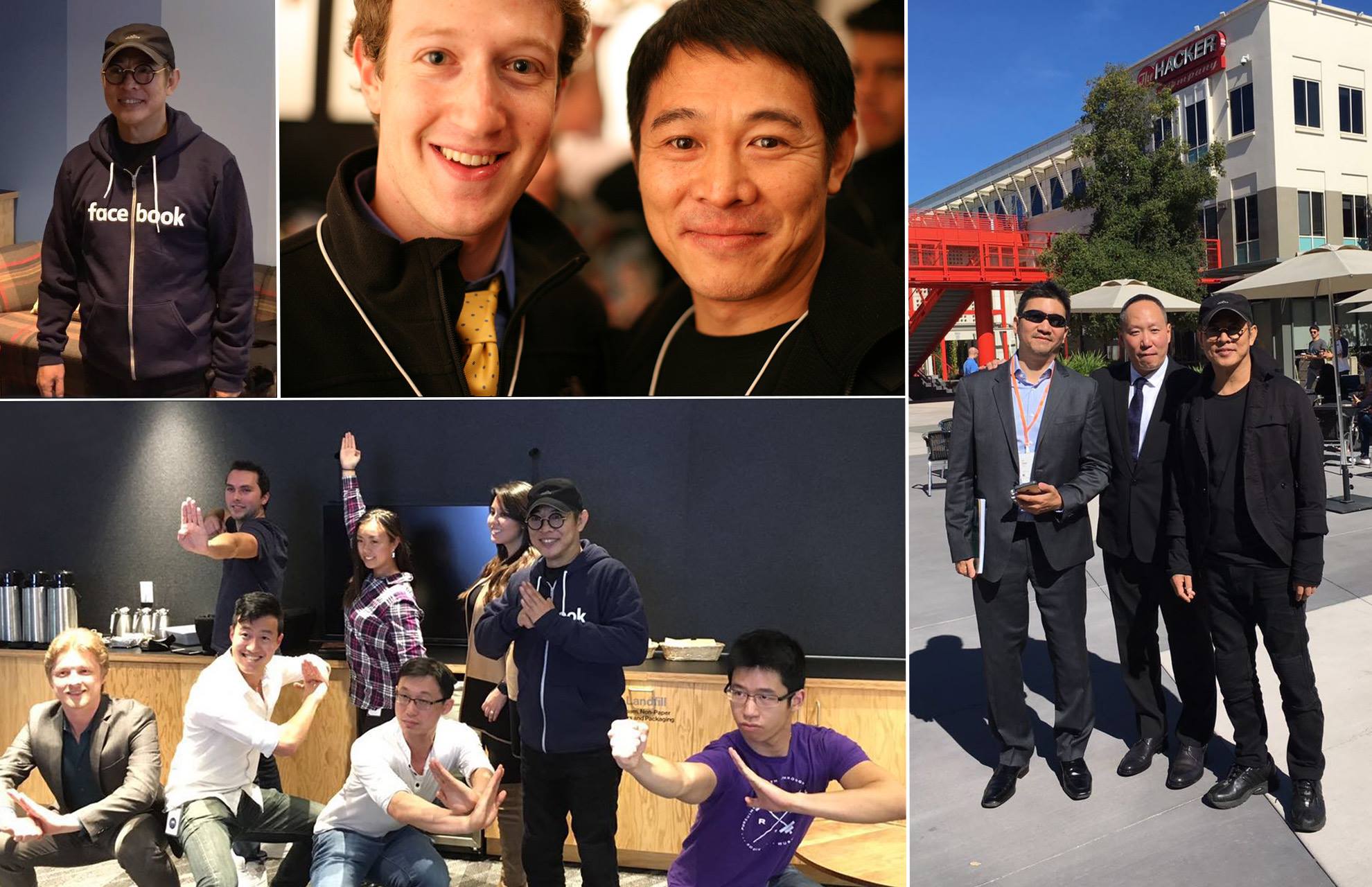 李连杰 Jet Li - After promising Mark to visit FB years ago, my partners ...