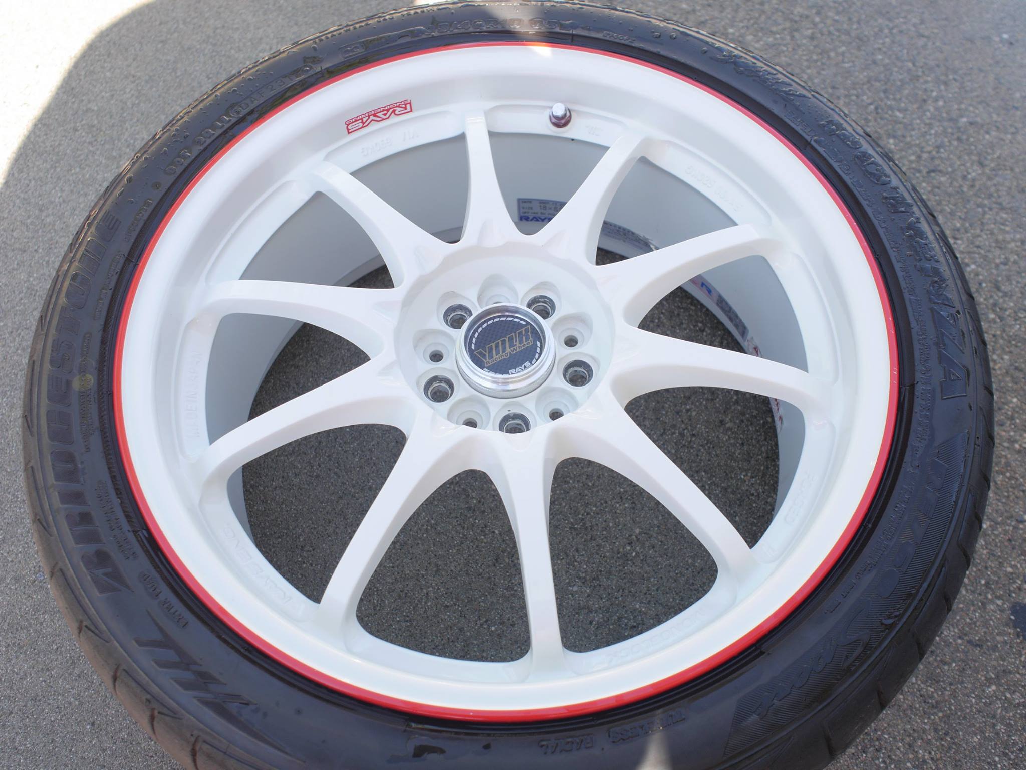 Rays G-games 99B Sport Rim For Sale. Half Cut For Japan. Very Good 