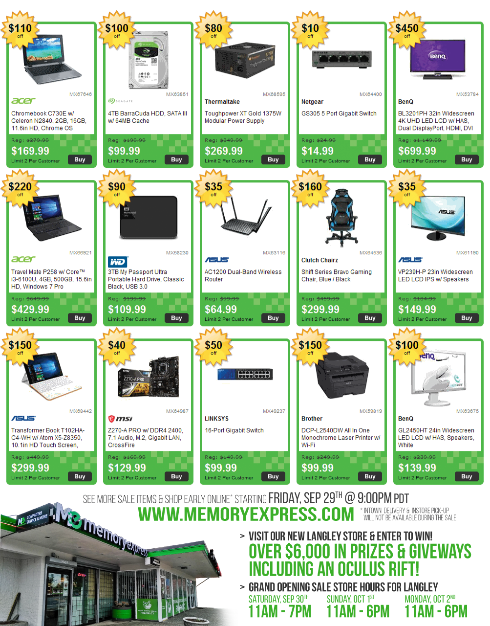 The Memory Express... - Memory Express Computer Products Inc.