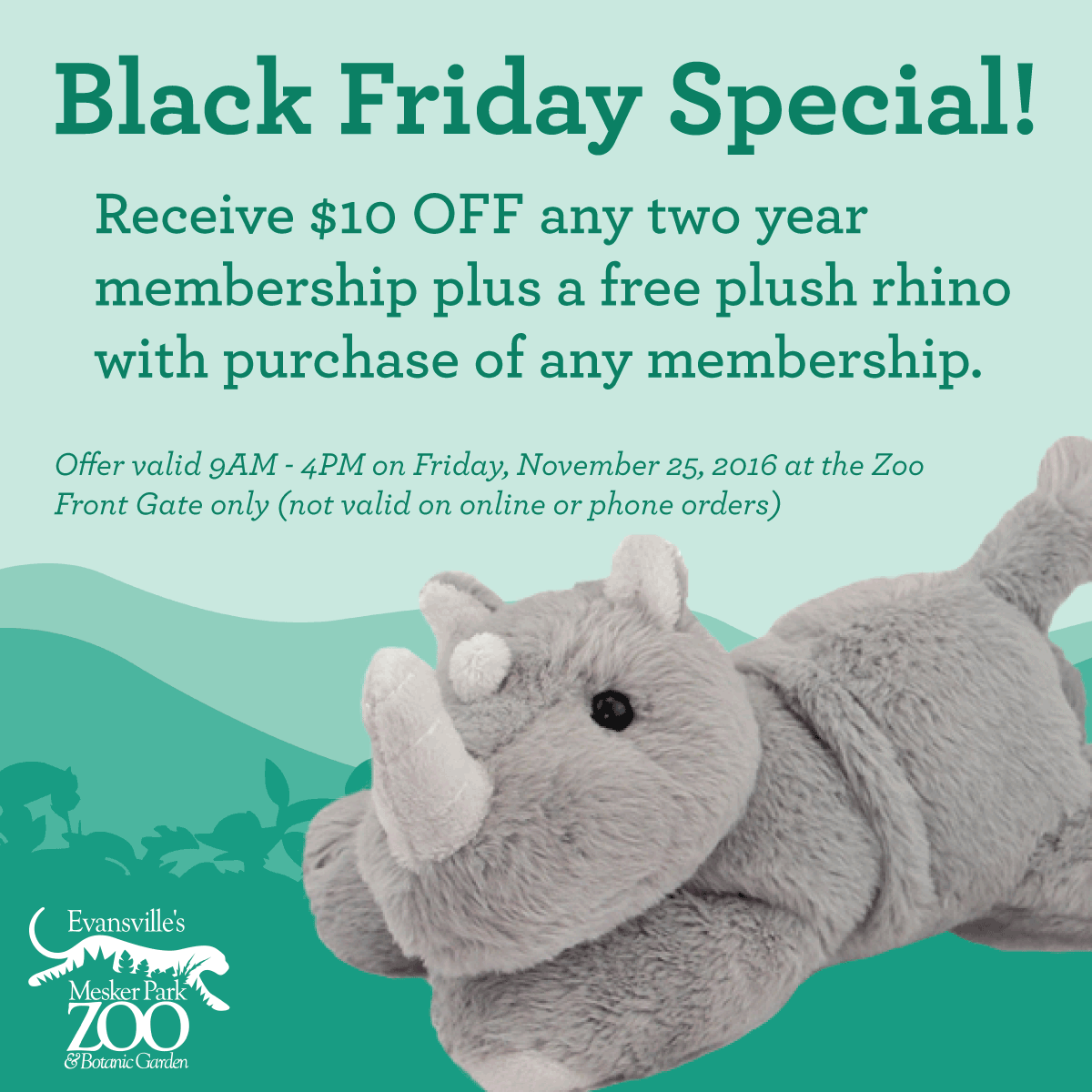 Black Friday specials... - Mesker Park Zoo & Botanic Garden | Facebook