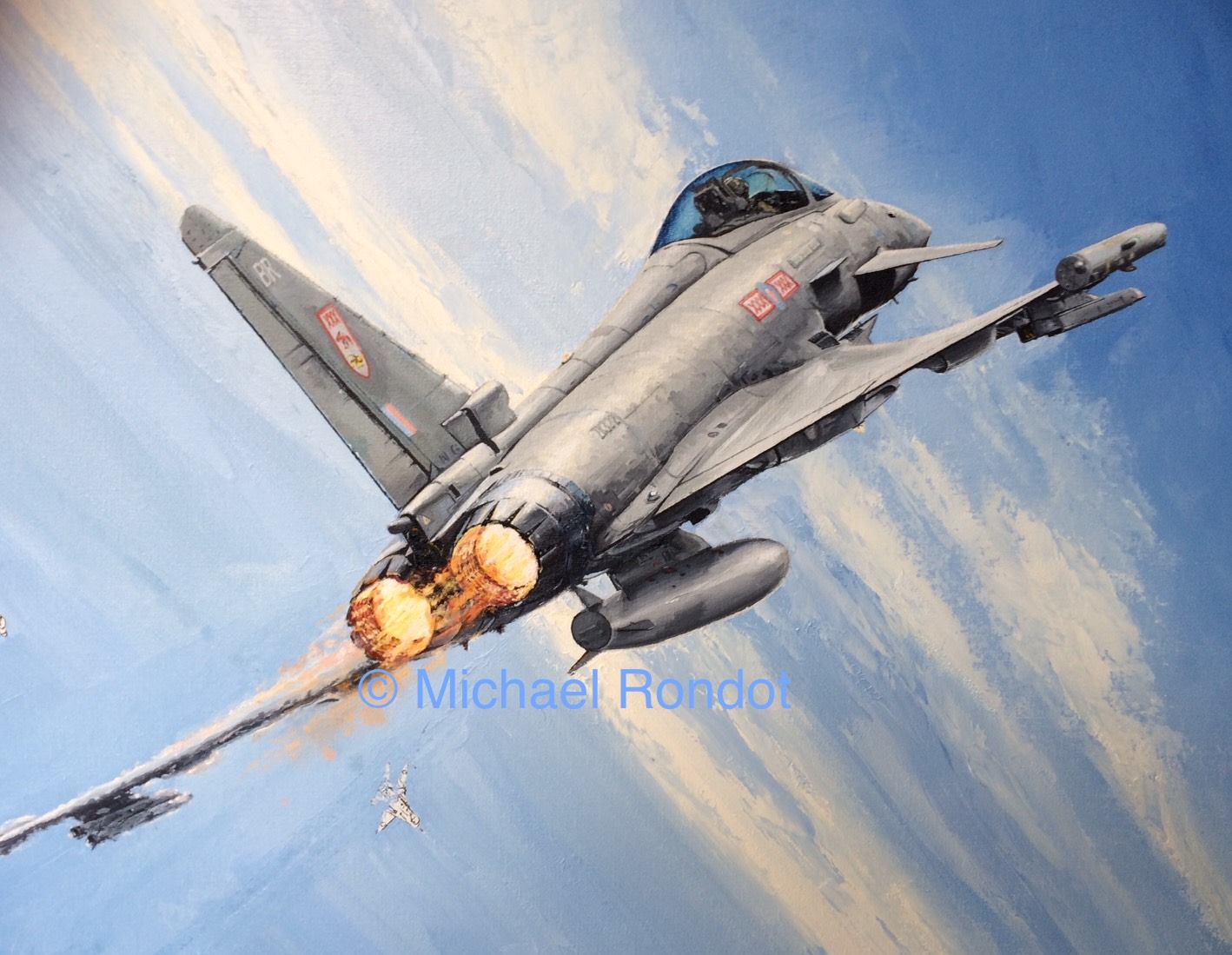 Michael - Eurofighter Typhoon painting progress. Detail and background ...