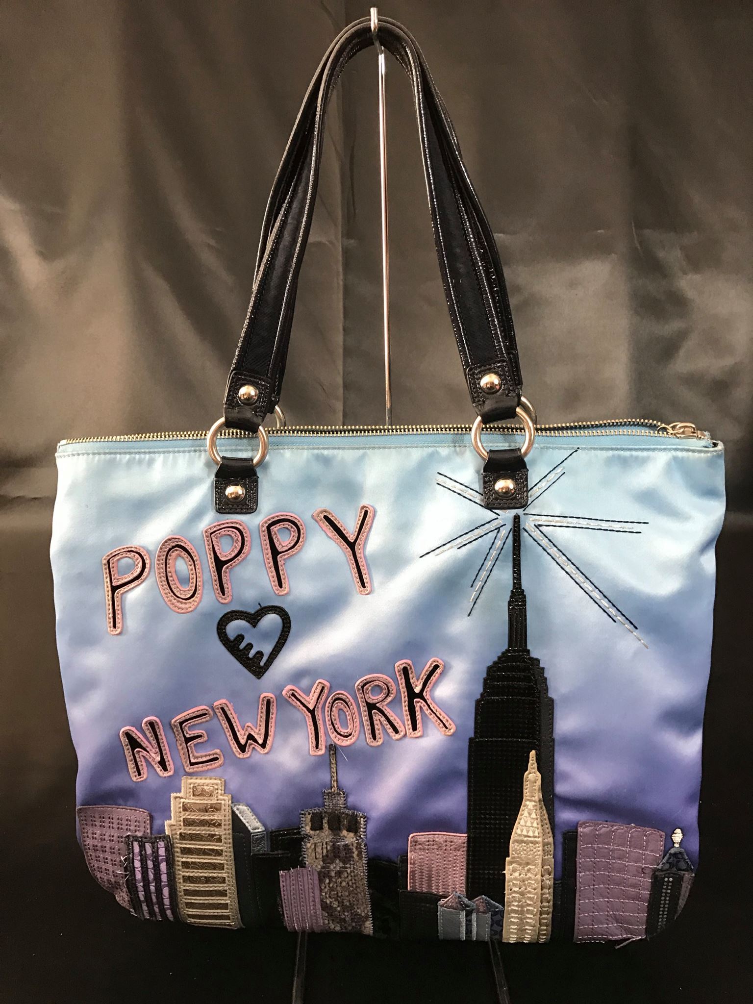 Coach Destination Poppy NYC Tote Bag #15888 100% Authentic, Large 