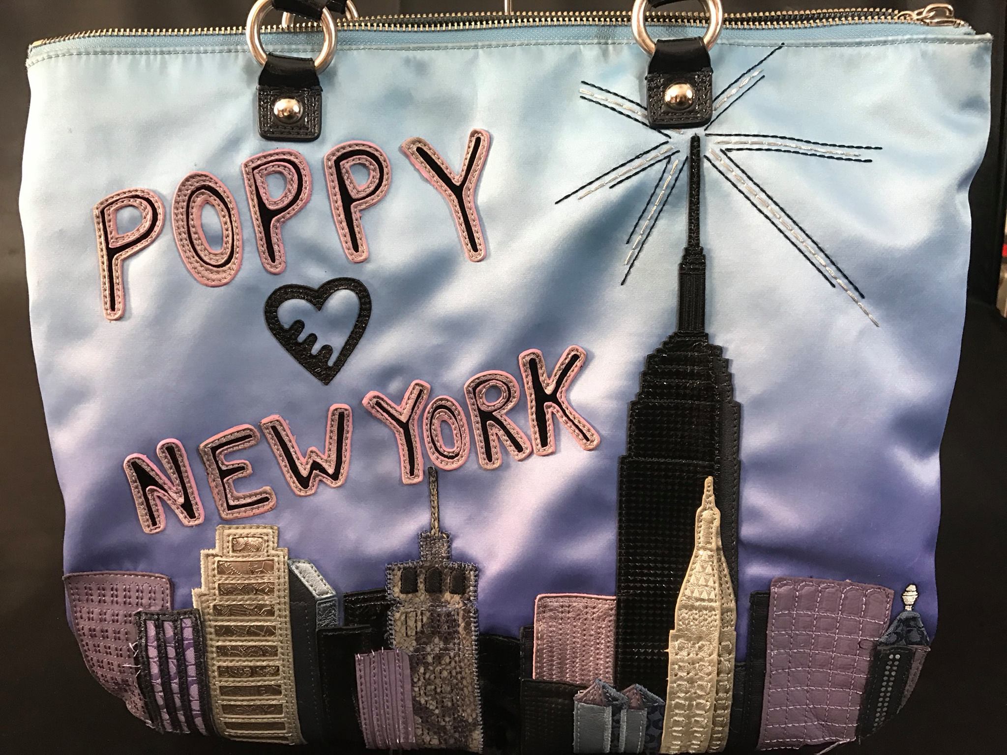 Coach Destination Poppy NYC Tote Bag #15888 100% Authentic, Large 
