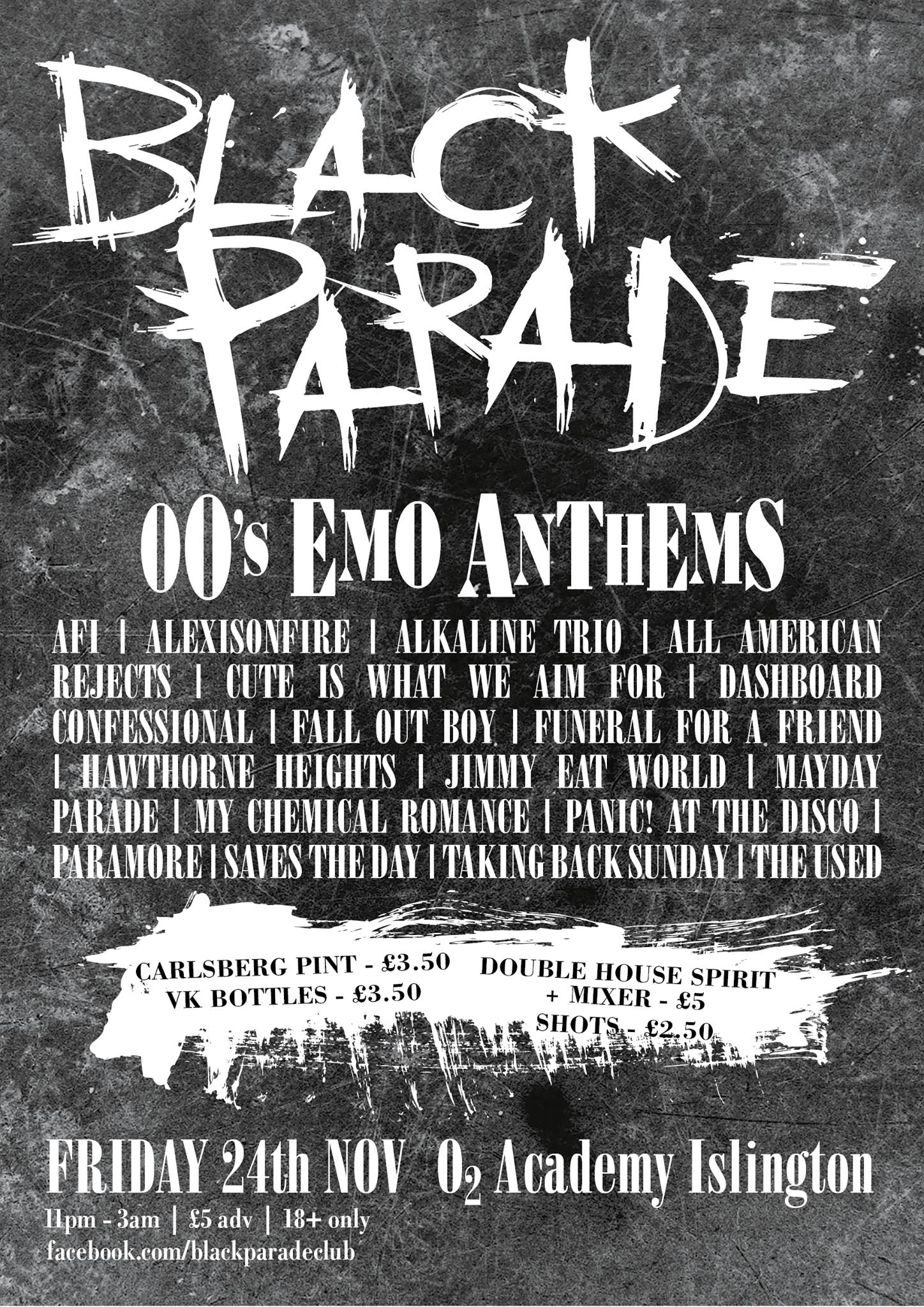 Black Parade - 00's Emo Anthems is... - O2 Academy Islington