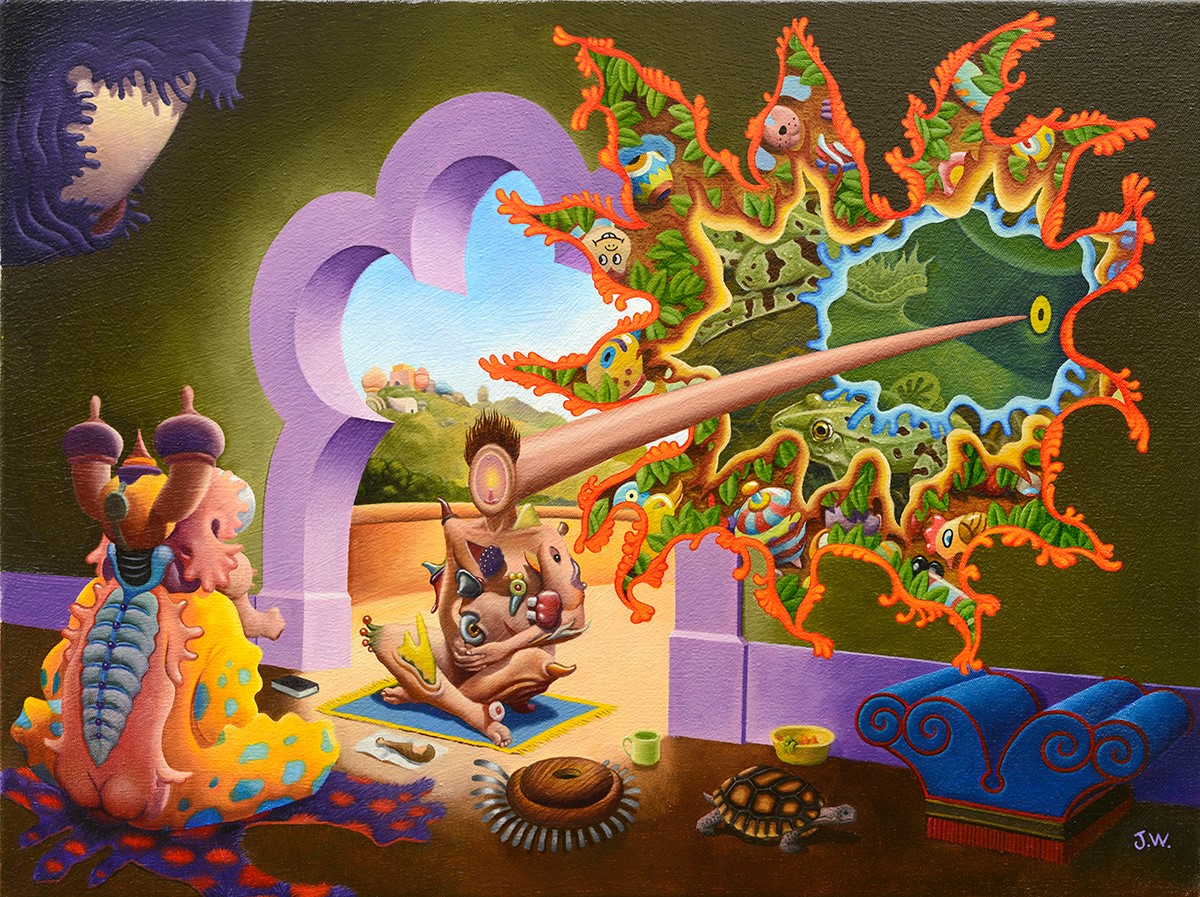 Jim Woodring - Interfenestration on the Veranda! Put a window in that ...