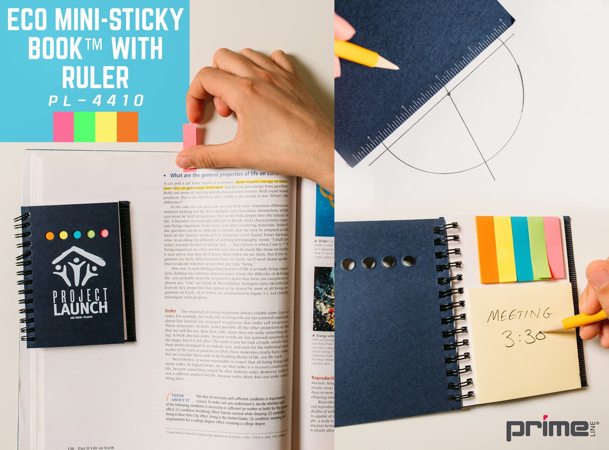 Prime Line - Our Eco Mini-Sticky Book™ with Ruler... | Facebook