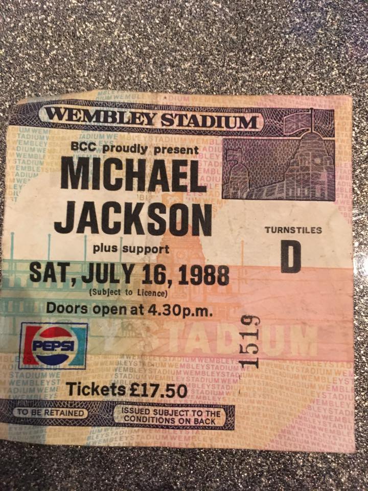 MJ fan Andy Vega recently shared his Bad Tour memorabilia