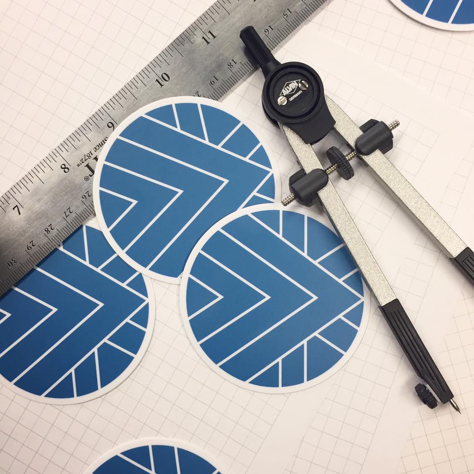 Invisible Ink - Sample stickers for a new logo icon we...