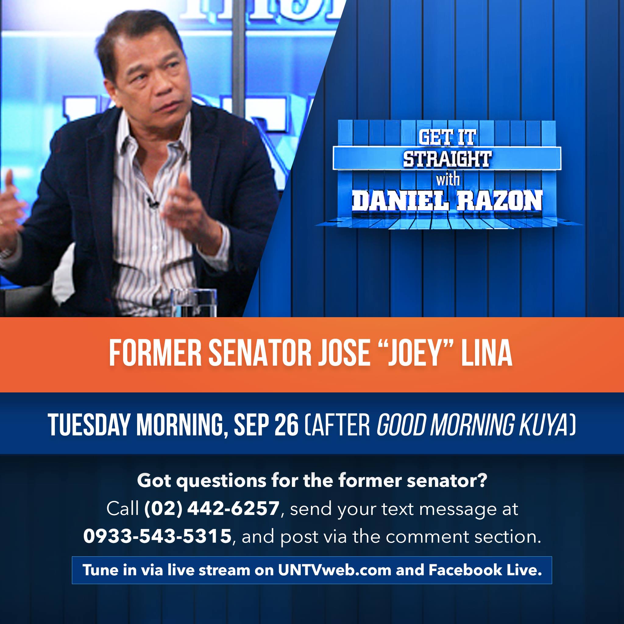 Daniel Razon - Former Senator Jose 