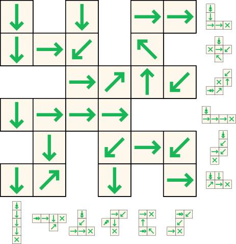 Assembly instructions for six pentagon metal puzzle