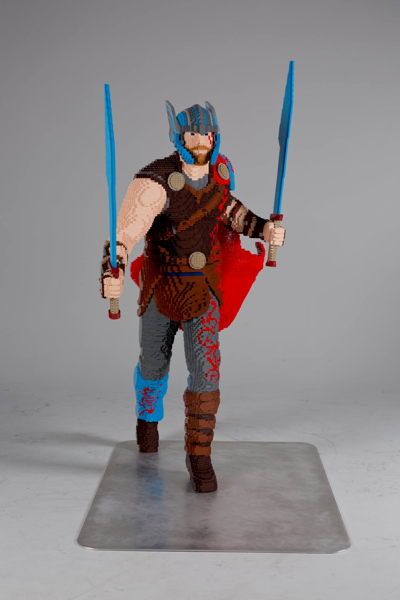 Coming in at 7 feet tall, built with 33,495 LEGO bricks, and one
