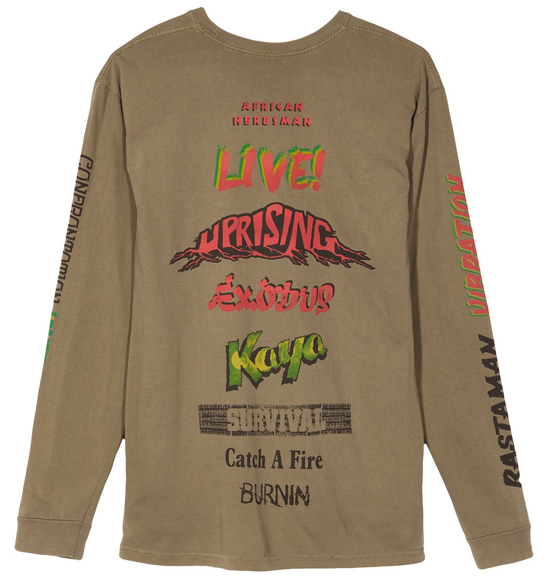 Stüssy Bob Marley Collection, available now at all chapter stores