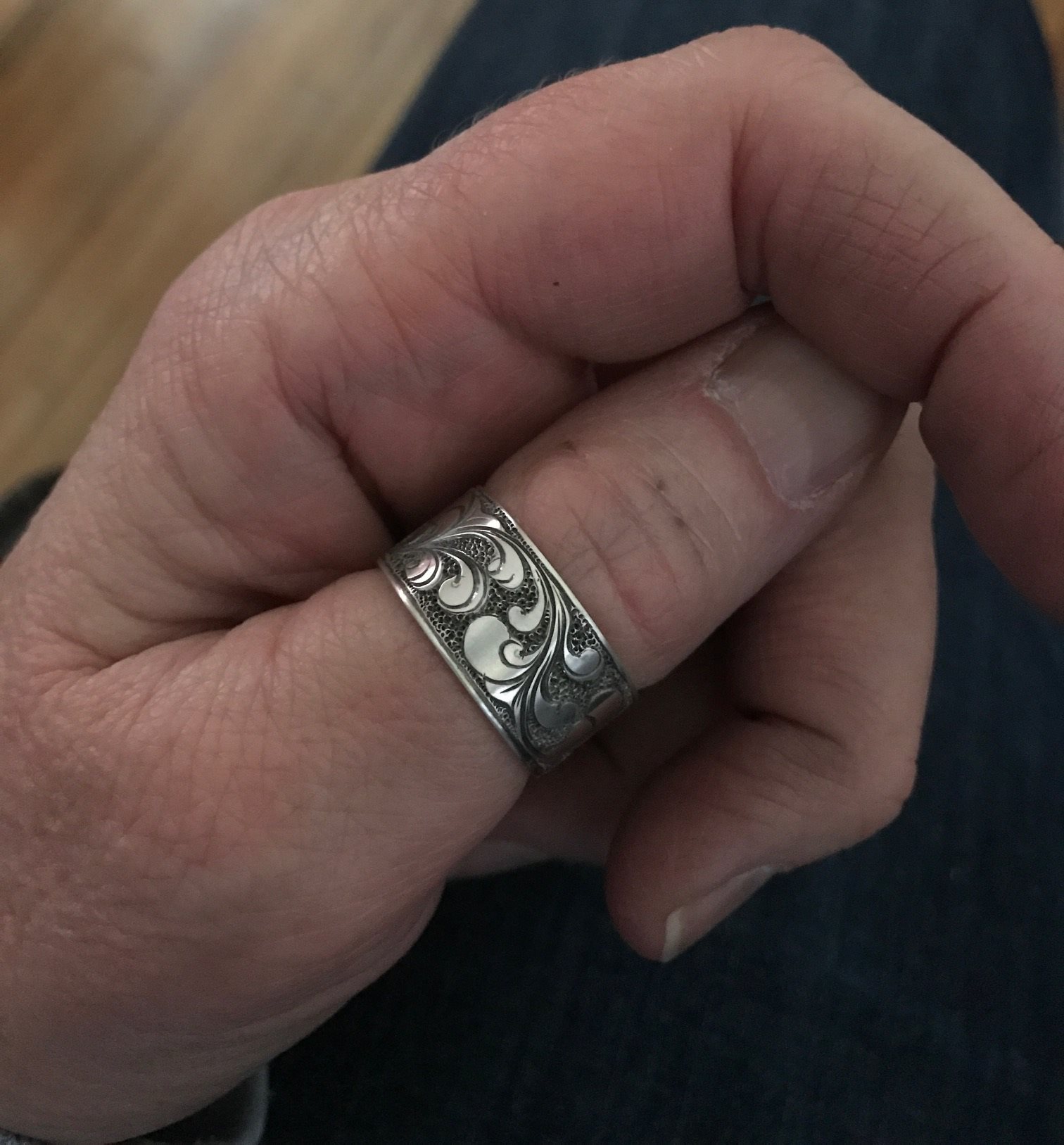 Sterling silver customer engraved :)