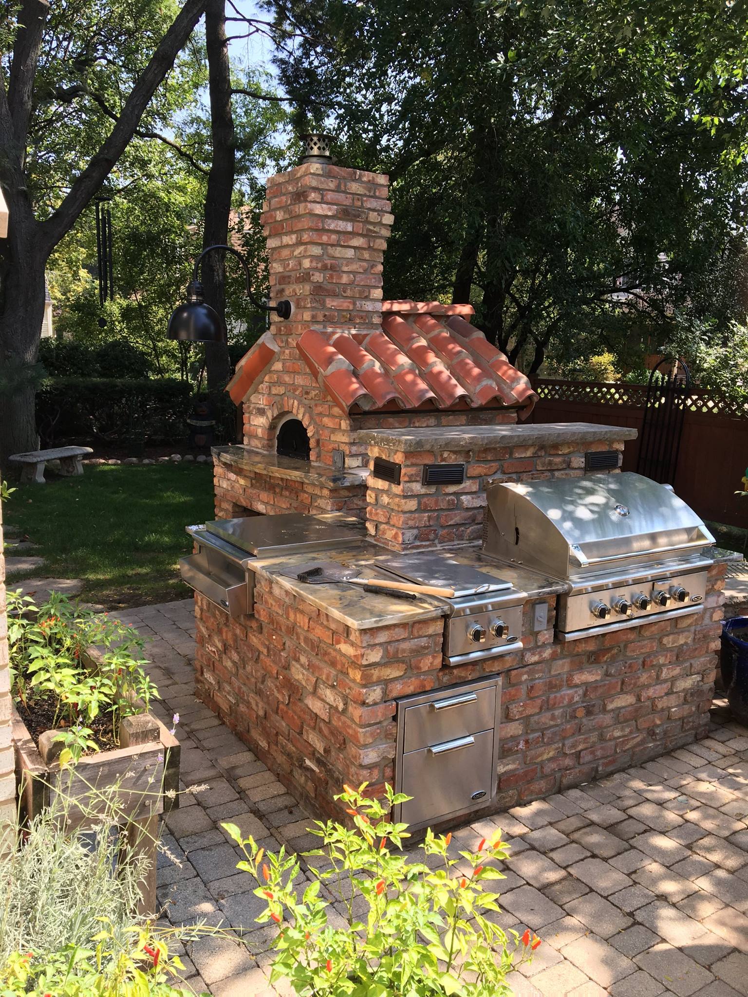 Beautiful custom build from Jim B. in... - Chicago Brick Oven | Facebook