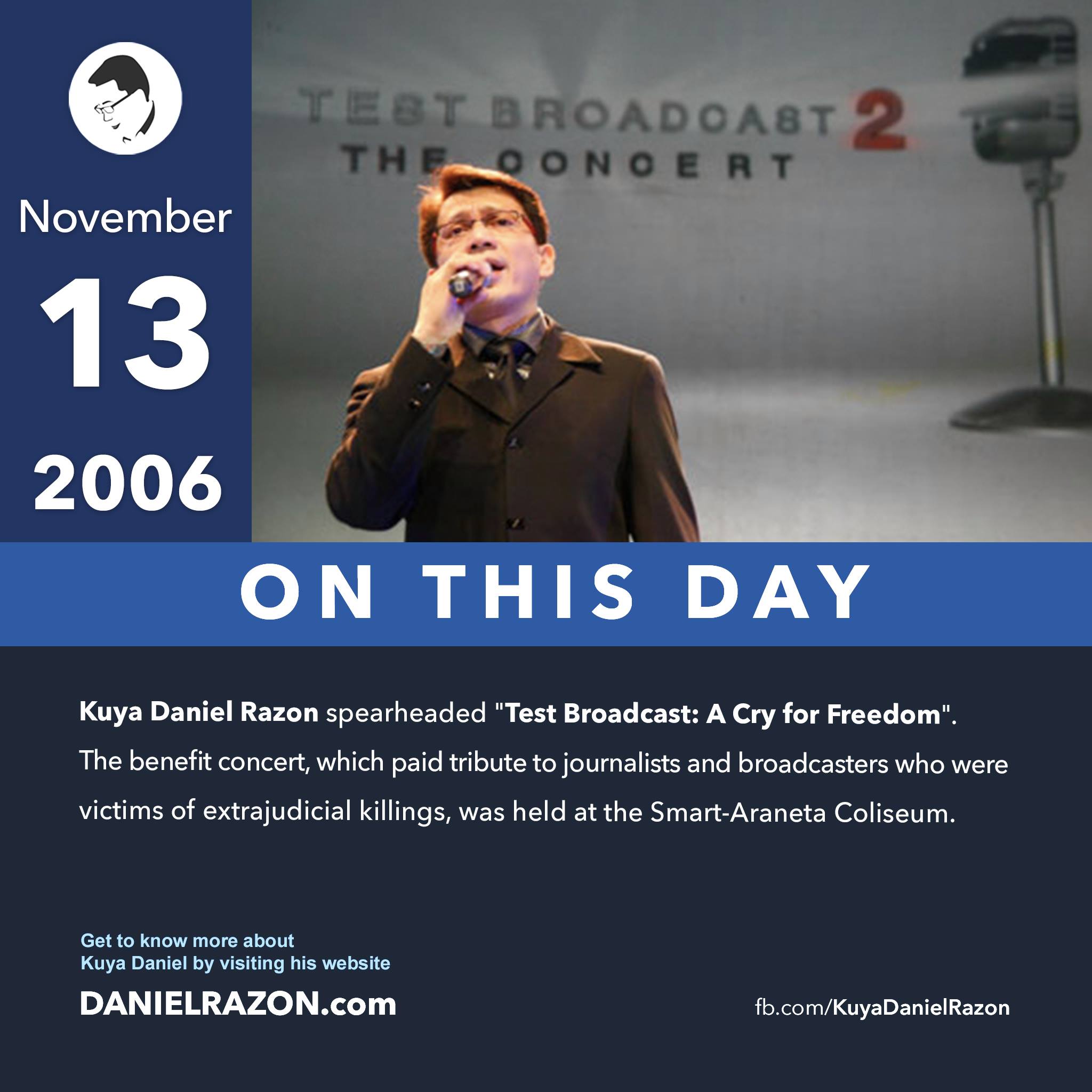 Daniel Razon - On this day, Kuya Daniel Razon spearheaded 
