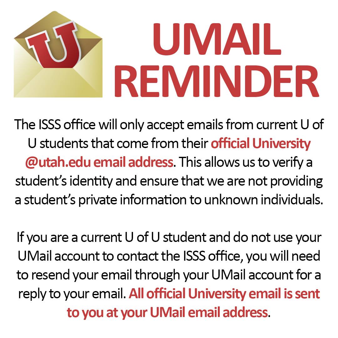 International - **IMPORTANT REMINDER** CONTACTING ISSS VIA EMAIL: The ...