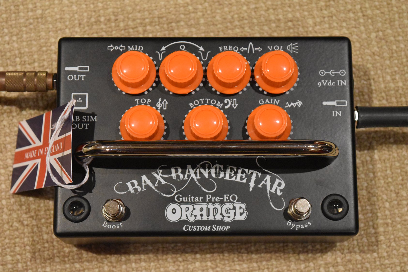 Orange Amplifiers Bax Bangeetar guitar pre-eq pedal review?