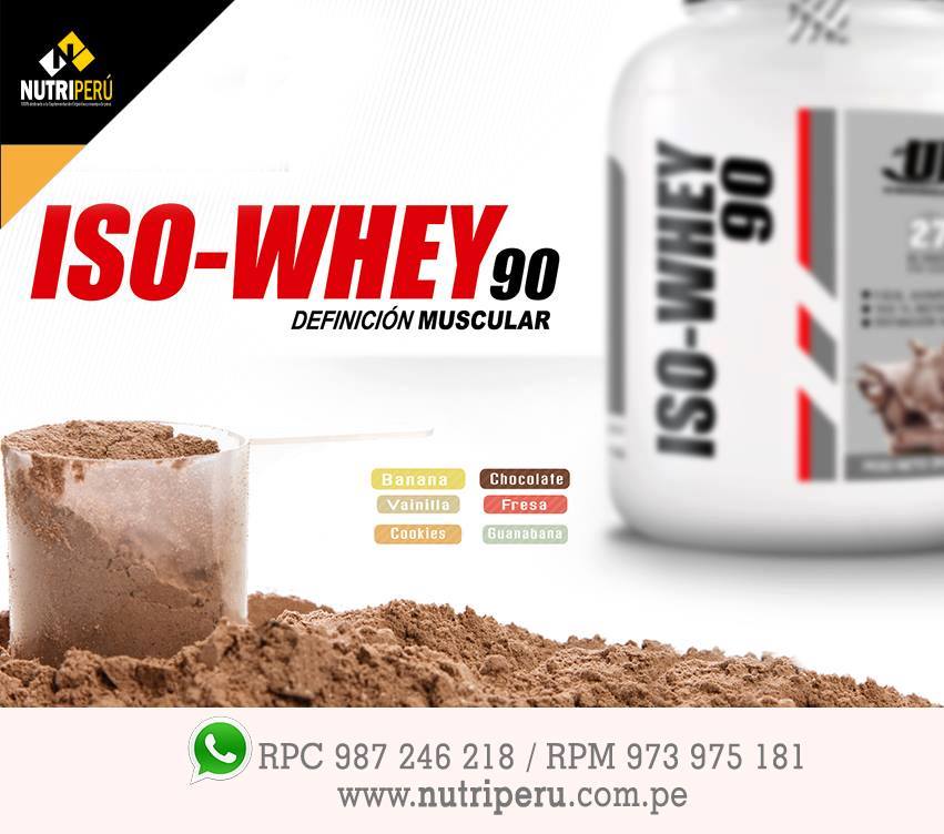 Distribuidor UN Suplementos Perú - ISO WHEY 90, es el primer y único ...