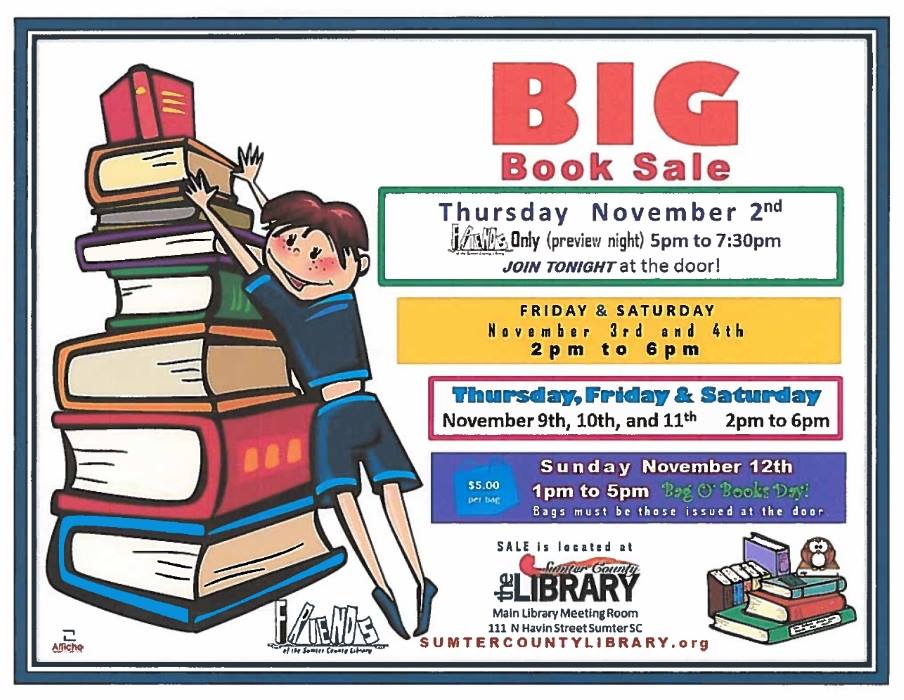 Sumter County Library's 2025 annual book sale