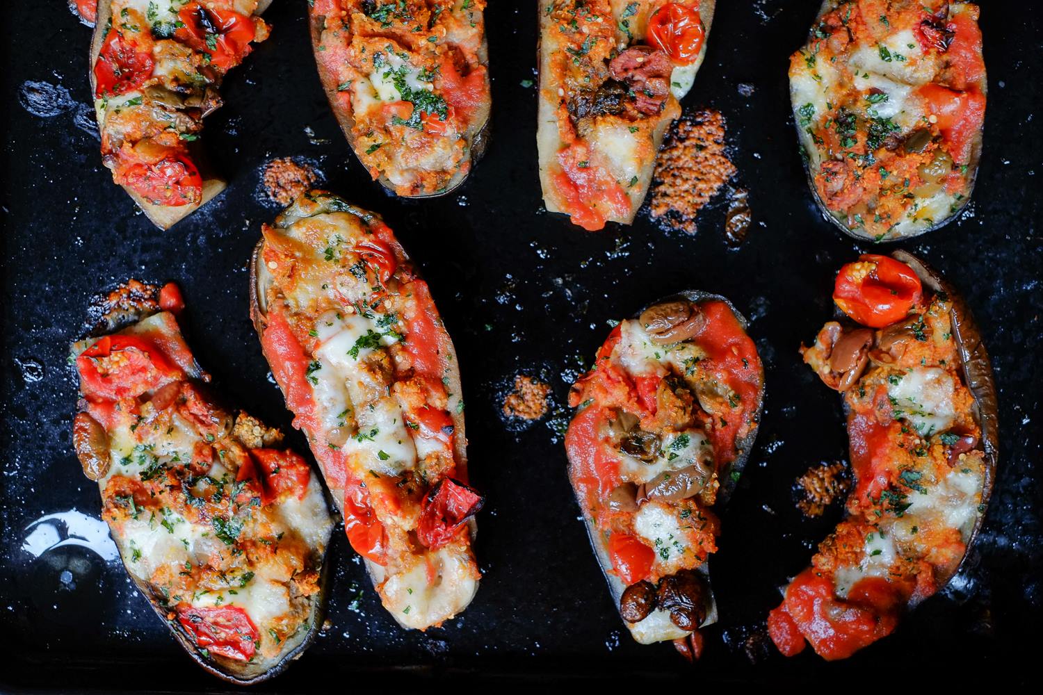 DAVID ROCCO - These stuffed and baked eggplants are delicious and ...