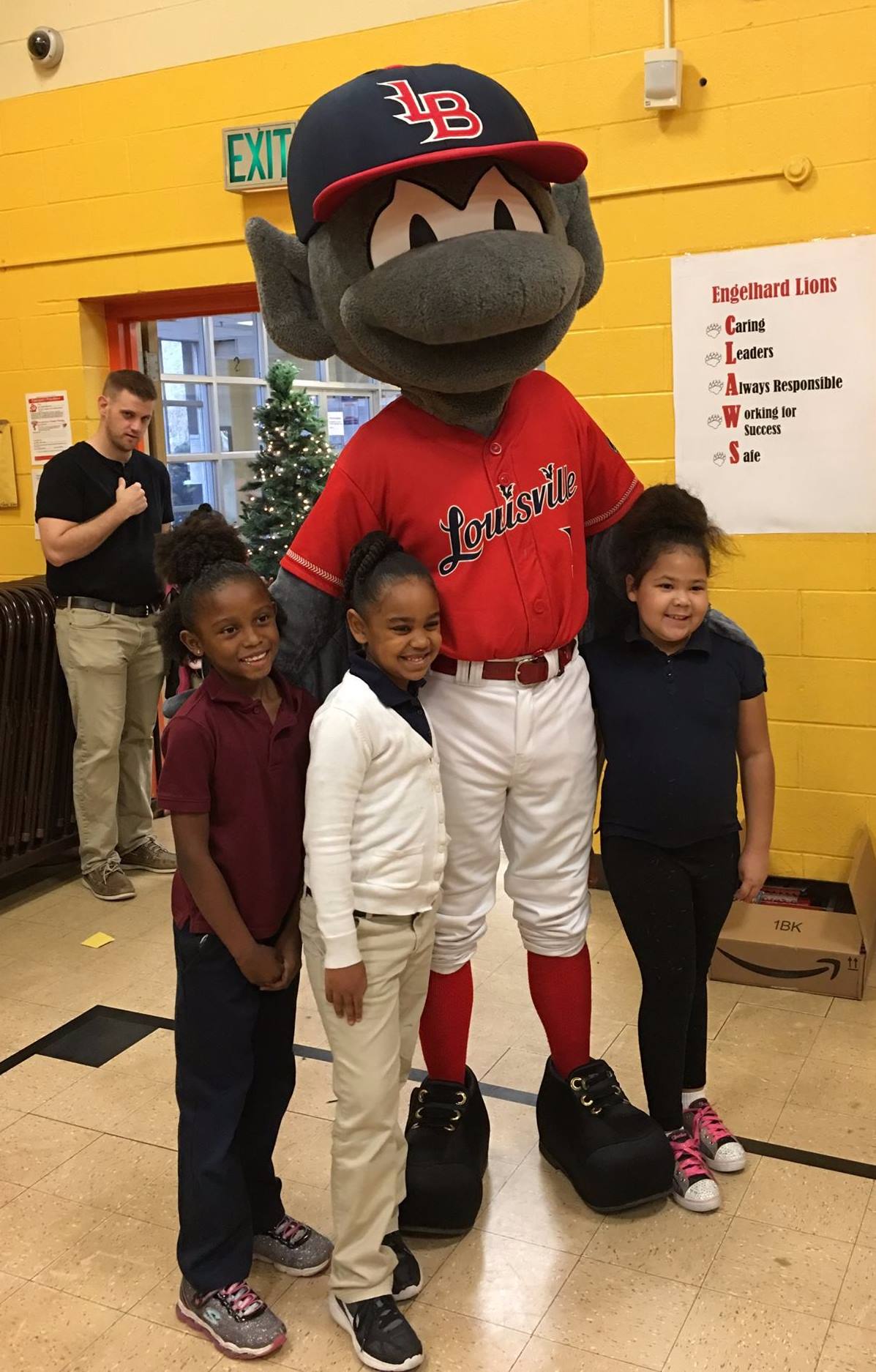 Louisville Bats - Buddy Bat brought some holiday cheer to...