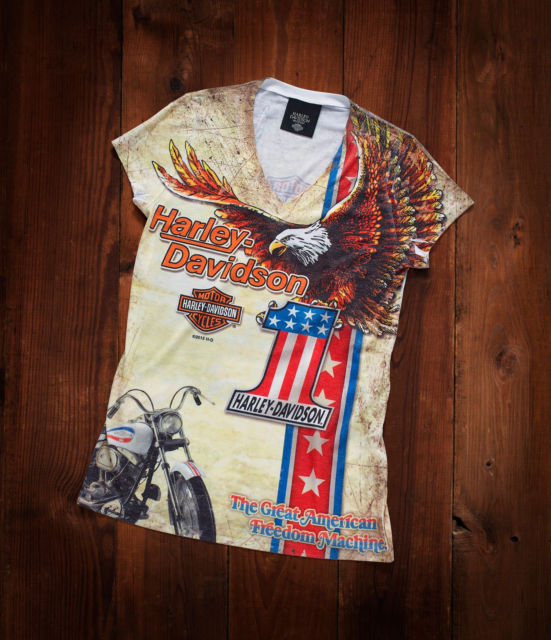 USA製希少Harley-Davidson FREEDOM Tシャツ Harley-Davidson - The Great American Freedom Machine women's T