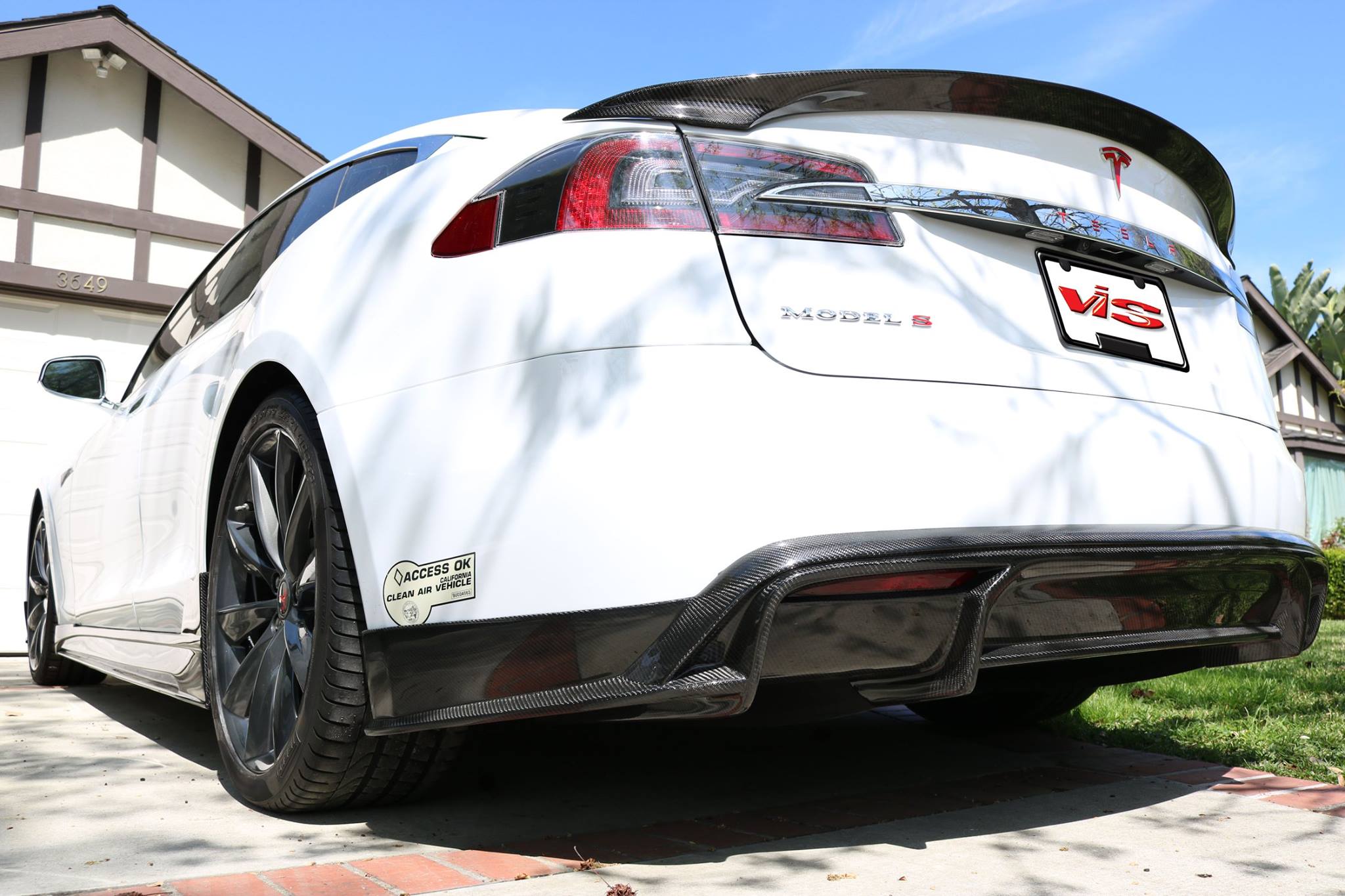 VIS Racing - New Carbon Fiber VIP Add-on Lip Kit With Wing...