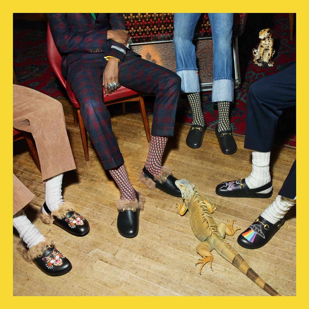 A look at new men's shoes from Gucci Pre-Fall 2017 by Alessandro