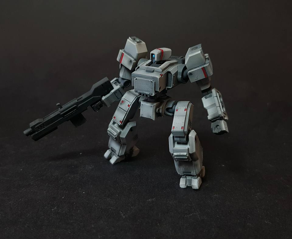 Handcrafted mech garage kits in resin