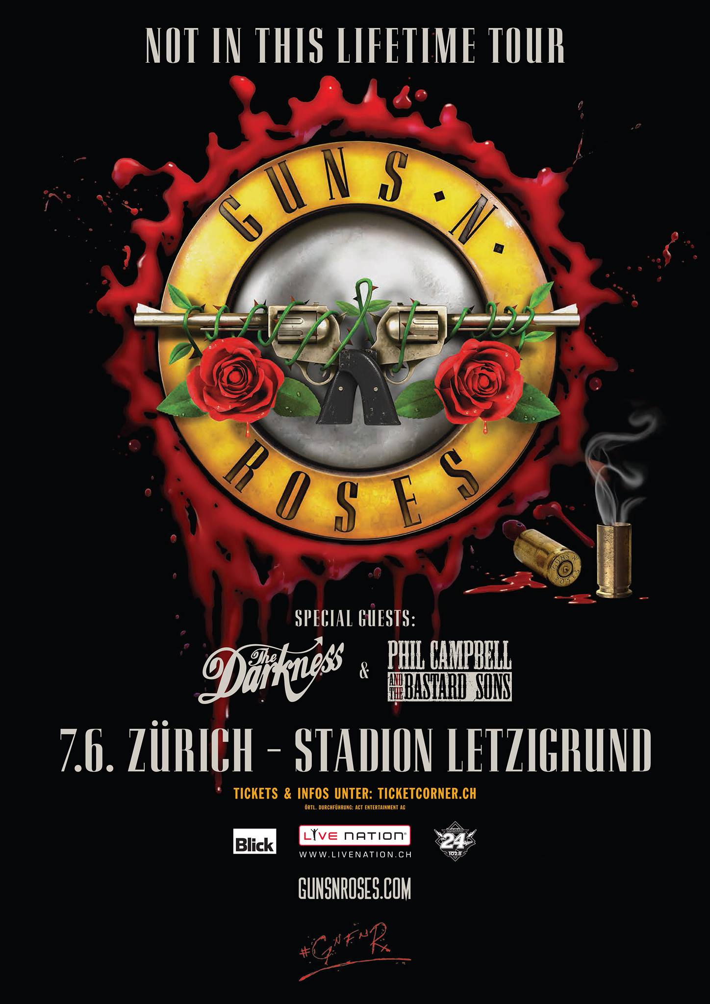 Guns - Switzerland! Special guests The Darkness and Phil Campbell
