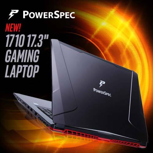 Check out the new PowerSpec 1710 Gaming Laptop Computer. Stunning