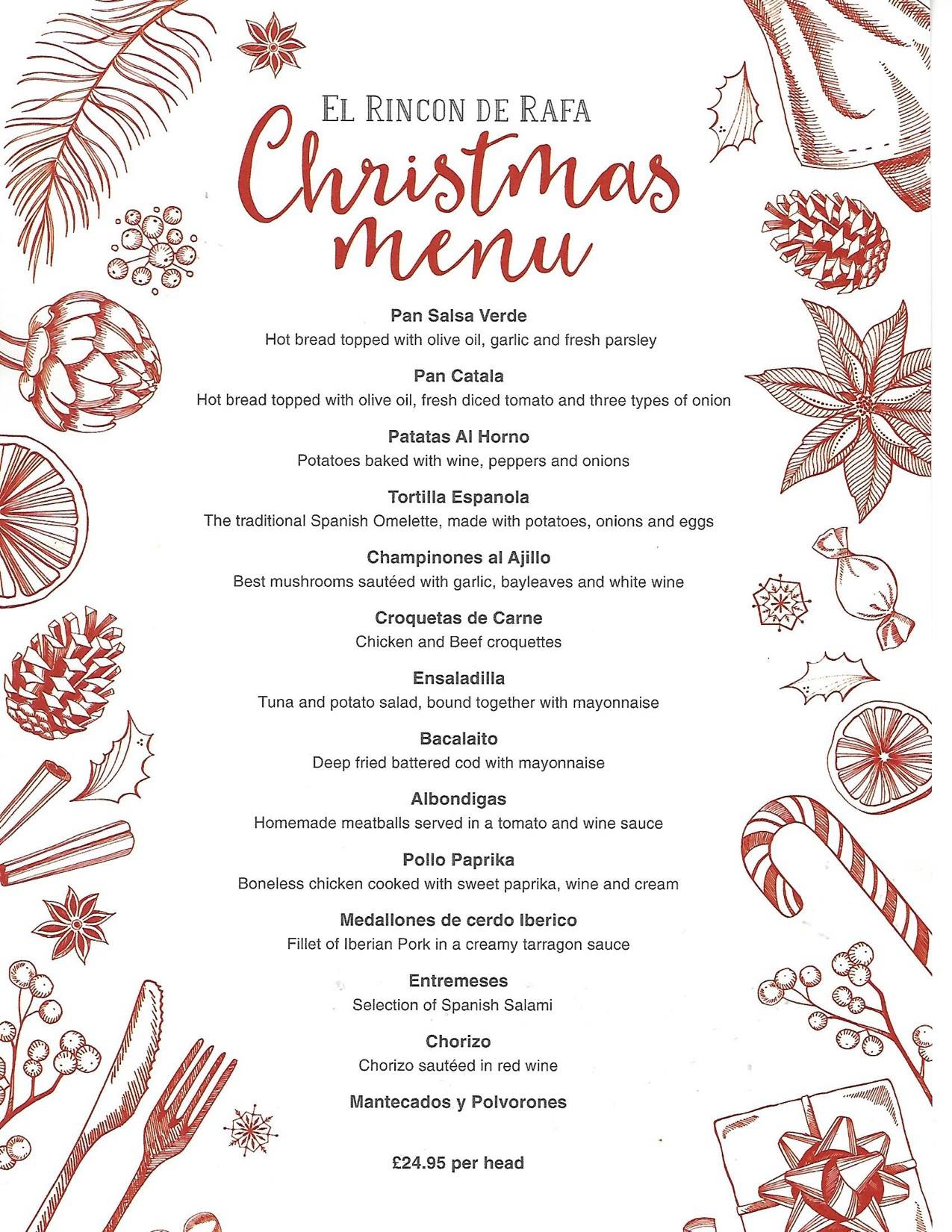 El Rincon de Rafa Manchester - Introducing this year's Christmas menu ...