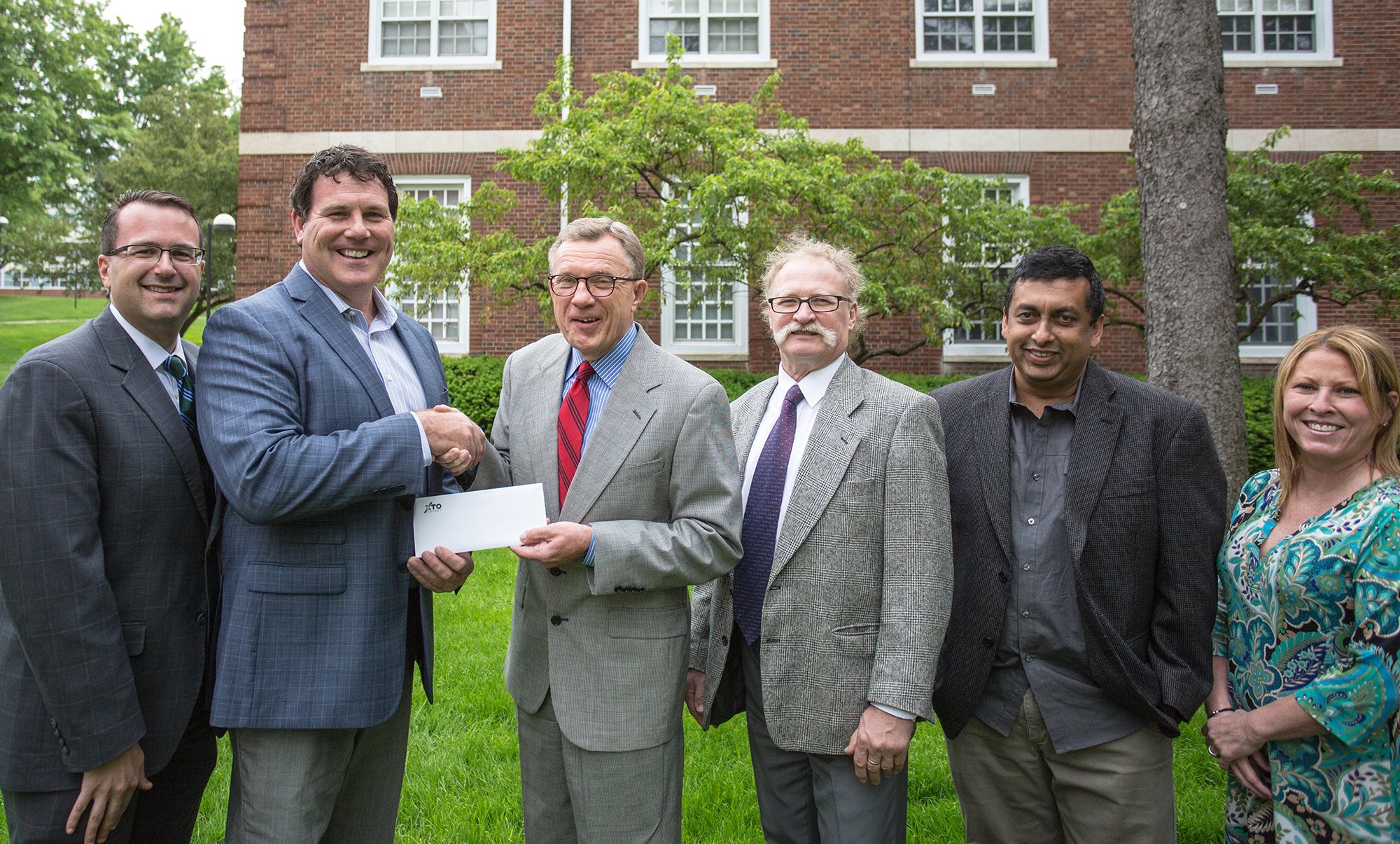 Slippery Rock University - XTO Energy representatives Steve Forde and ...